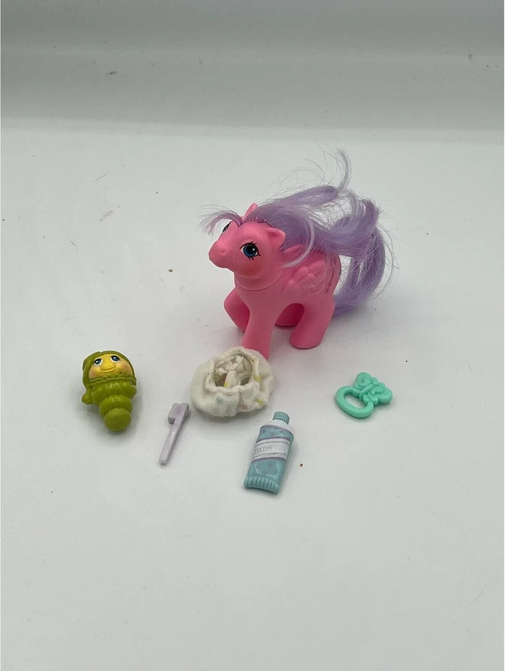 VINTAGE G1 My Little Pony BABY NORTH STAR + Accessories 1987 First Tooth